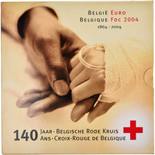 Belgium, 1 Cent to 2 Euro, Croix Rouge, 2004, BU, MS(65-70)