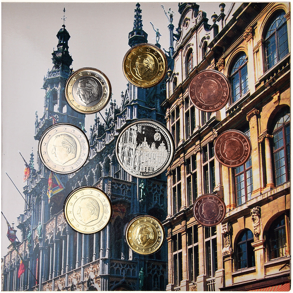 België, 1 Cent to 2 Euro, Bruxelles - Grand'Place, 2005, BU, FDC, n.v.t.