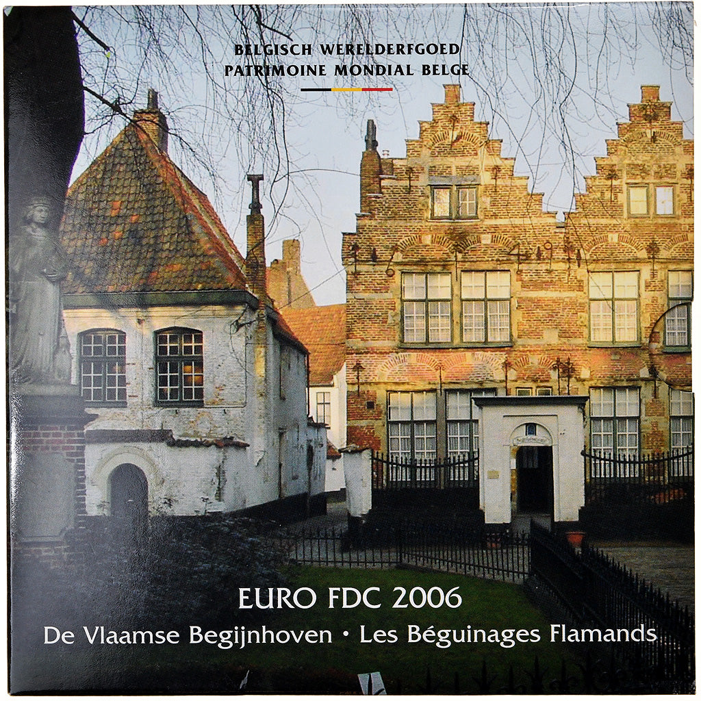 België, 1 Cent to 2 Euro, Les Béguinages Flamands, 2006, BU, FDC, n.v.t.