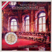 Austria, 1 Cent to 2 Euro, 2005, BU, MS(65-70)