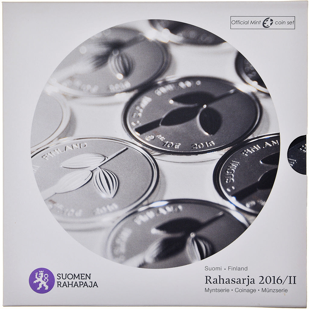 Finland, 1 Cent to 2 Euro, Coffret II, 2016, BU, MS(65-70)