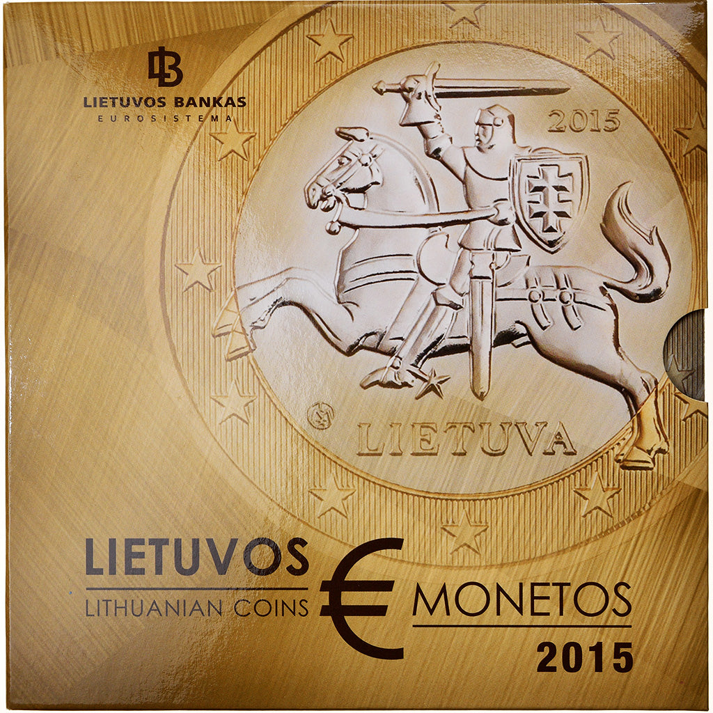 Lithuania, 1 Cent to 2 Euro, 2015, BU, MS(65-70)