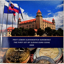 Eslovaquia, 1 Cent to 2 Euro, 2009, BU, FDC, Sin información