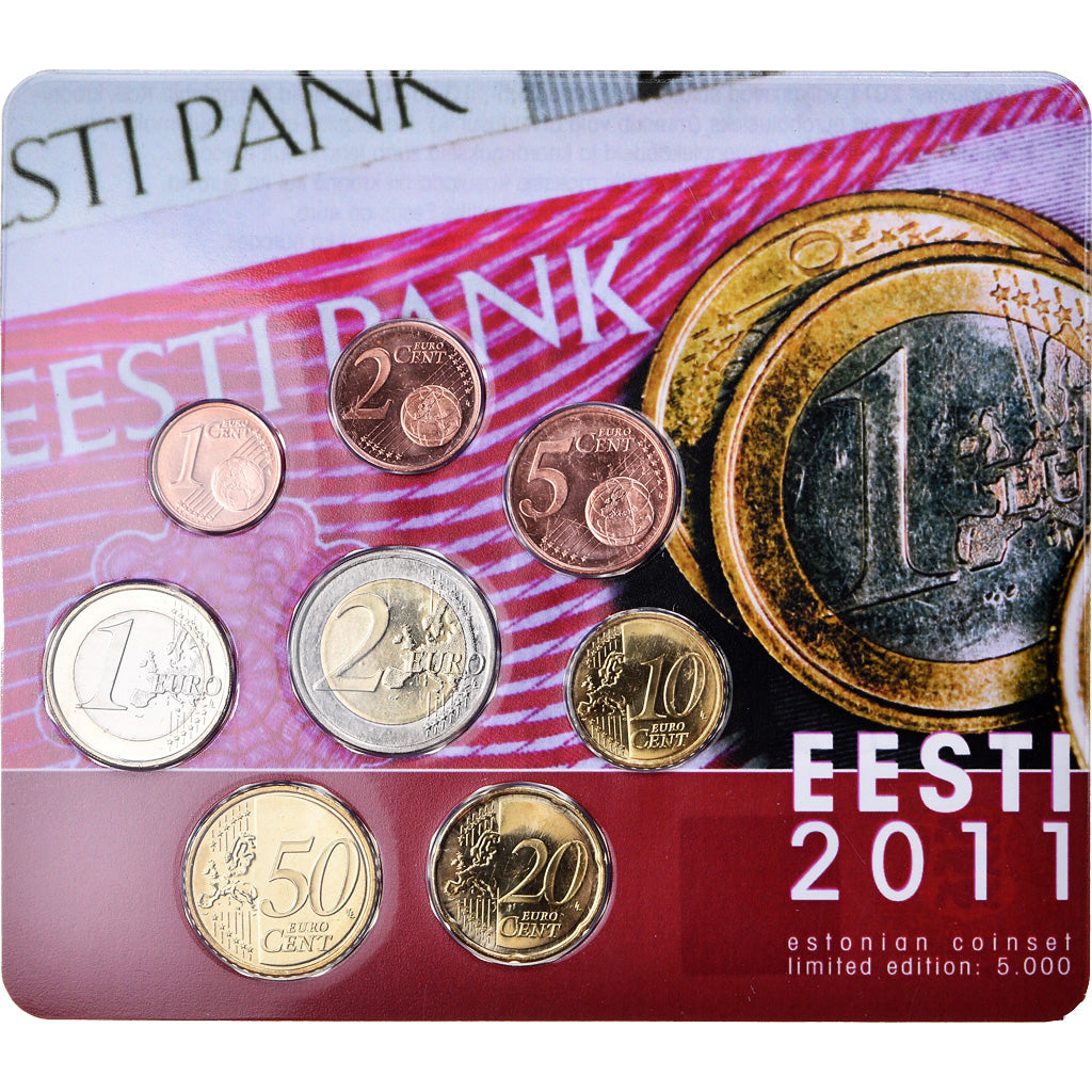 Estonia, 1 Cent to 2 Euro, 2011, BU, MS(65-70)