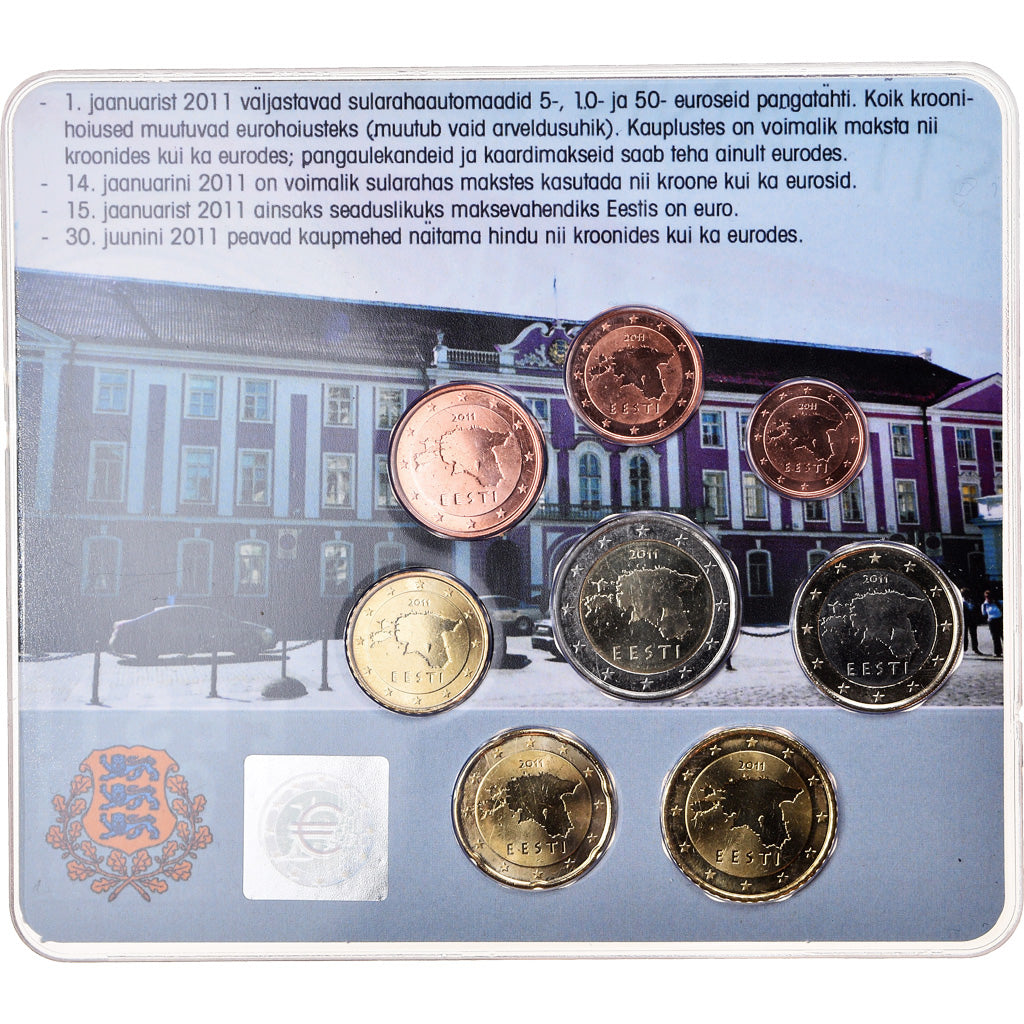 Estonia, 1 Cent to 2 Euro, 2011, BU, MS(65-70)