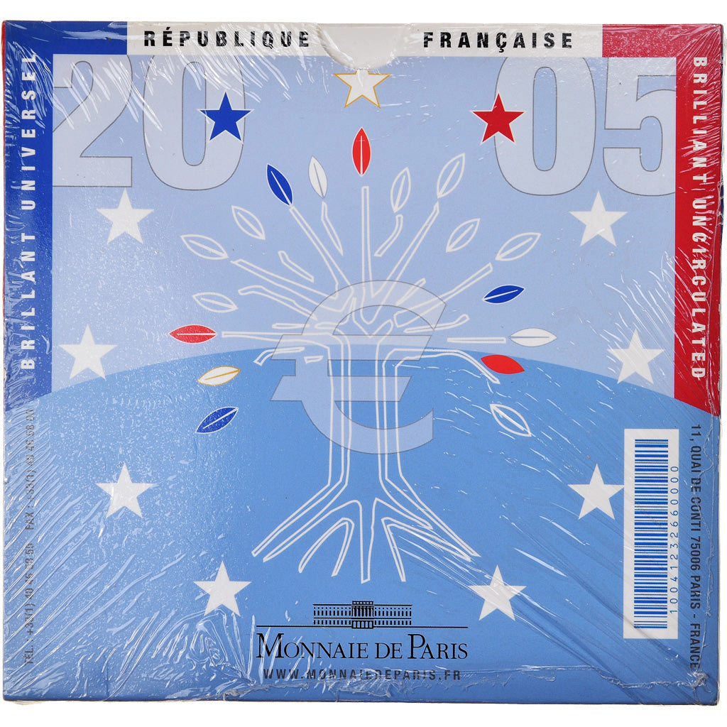 France, 1 Cent to 2 Euro, 2005, BU, MS(65-70)