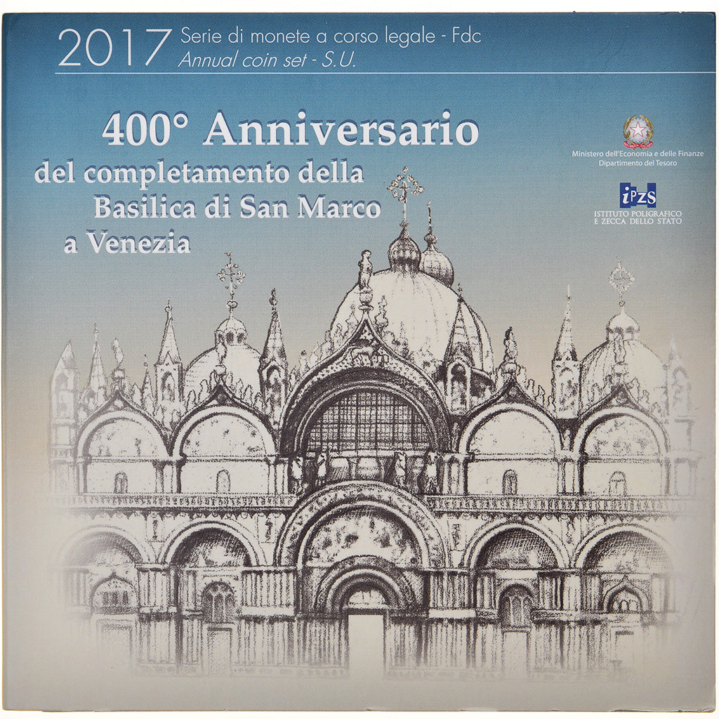 Italy, 1 Cent to 2 Euro, 2017, BU, MS(65-70)