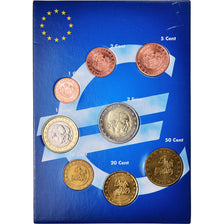 Monaco, Set, Prince Rainier III, 2001, 1c à 2€, UNZ