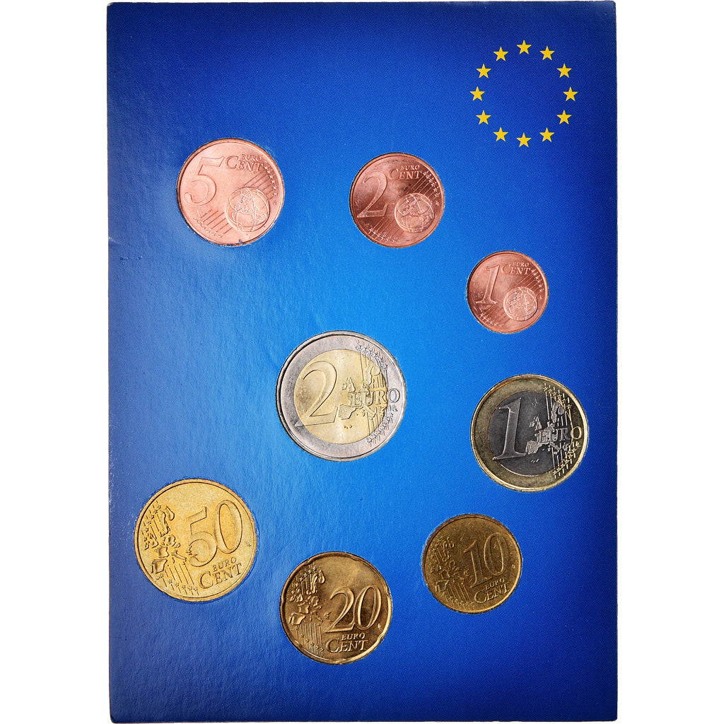 Monaco, Set, Prince Rainier III, 2001, 1c à 2€, UNZ