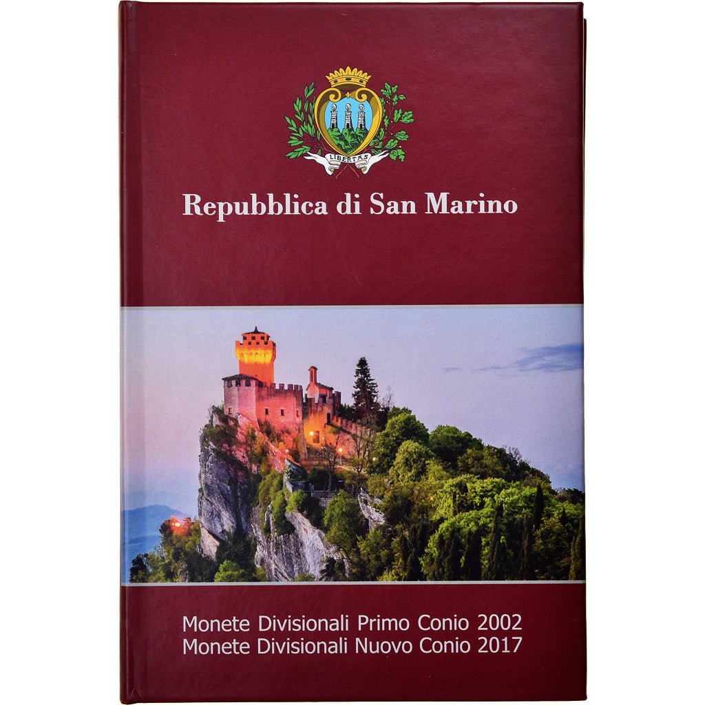 San Marino, 1 Cent to 2 Euro, 2002 et 2017, BU, MS(65-70)