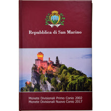 San Marino, 1 Cent to 2 Euro, 2002 et 2017, BU, MS(65-70)