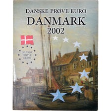 Denmark, 1 Cent to 2 Euro, 2002, unofficial private coin, MS(65-70)
