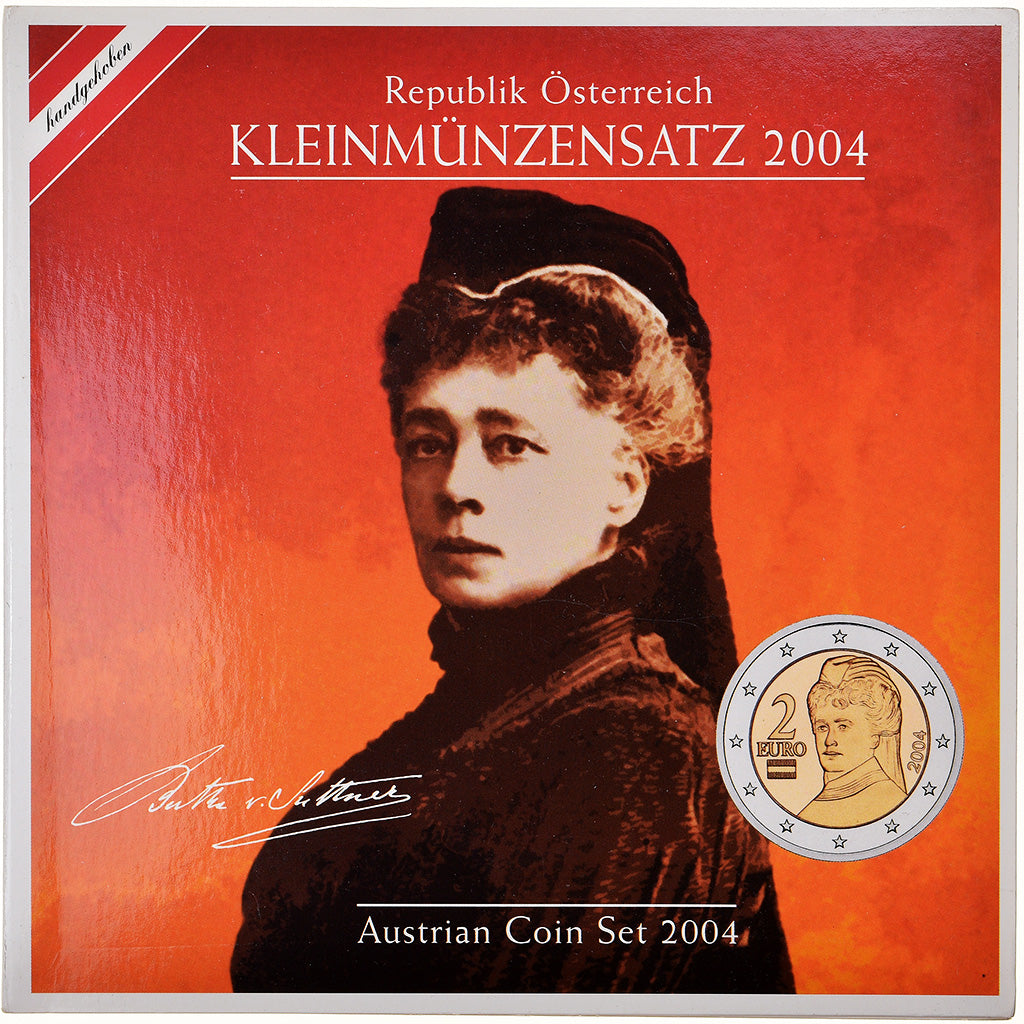 Austria, 1 Cent to 2 Euro, 2004, BU, MS(65-70)