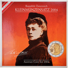 Austria, 1 Cent to 2 Euro, 2004, BU, MS(65-70)