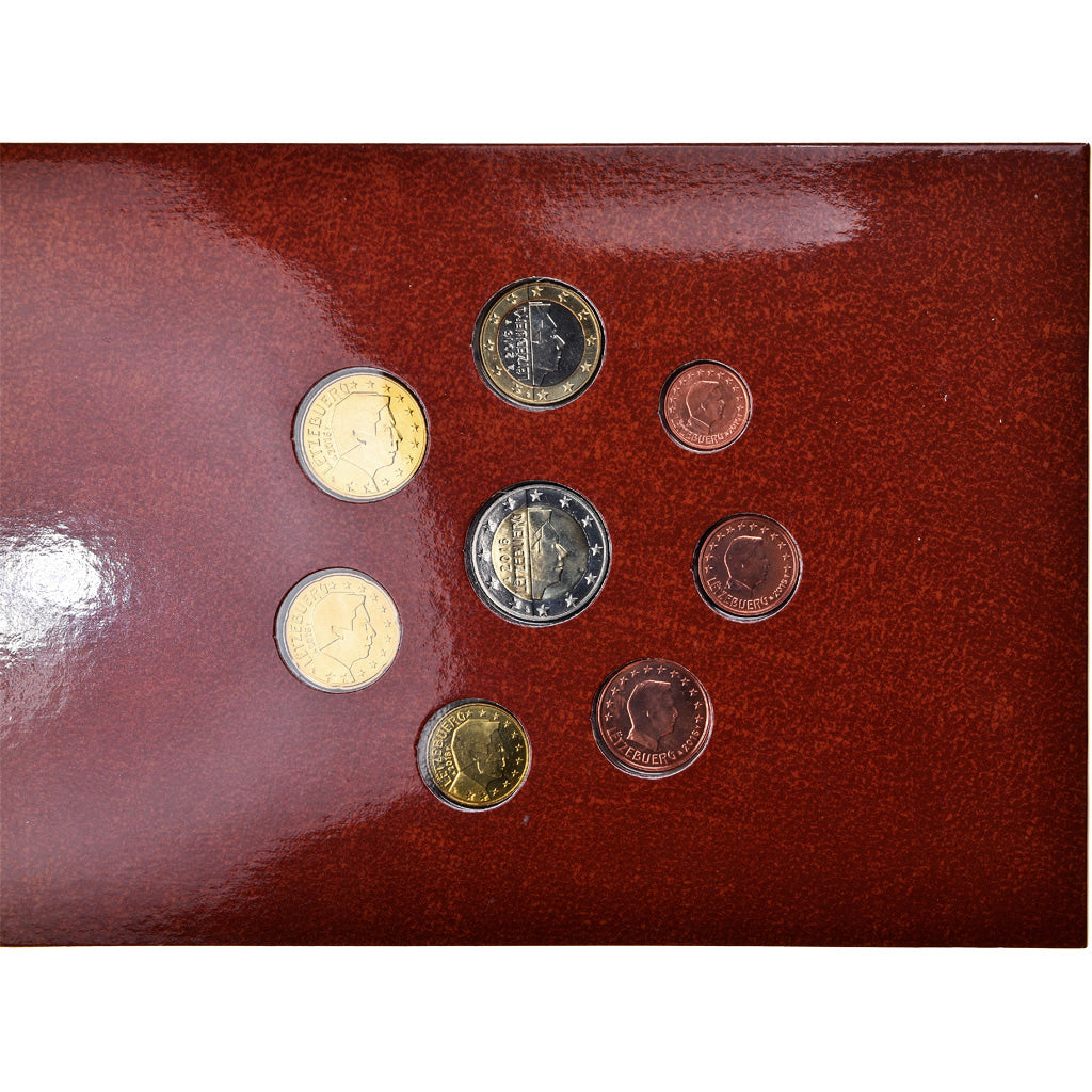 Luxemburgo, 1 Cent to 2 Euro, 500 ans de la route postale, 2016, BU, MS(65-70)