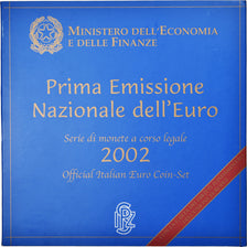 Italy, 1 Cent to 2 Euro, 2002, BU, MS(65-70)