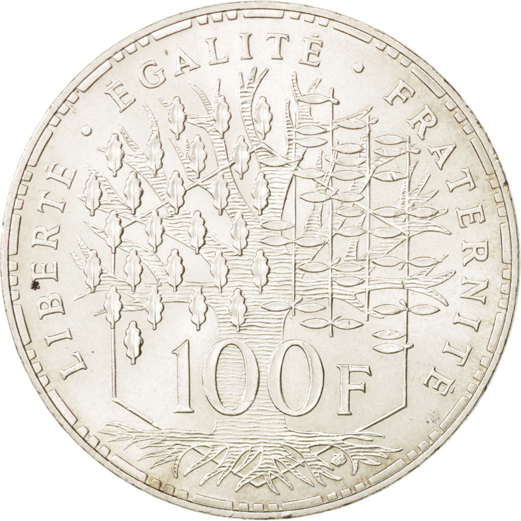 Frankreich, Panthéon, 100 Francs, 1984, Paris, AU(55-58), Silber, KM:951.1