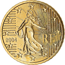 France, 50 Euro Cent, 2004, BU, MS(65-70), Brass, KM:1287