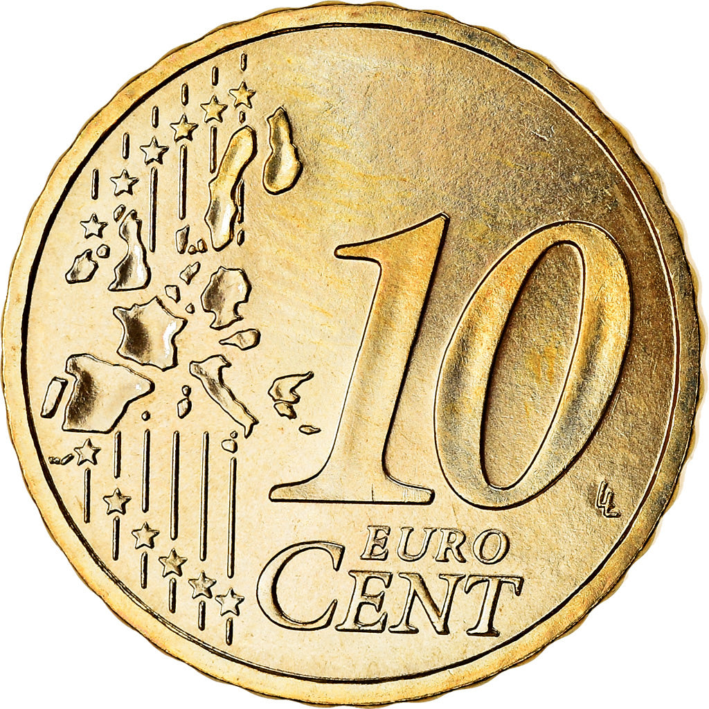Francia, 10 Euro Cent, 2004, BU, FDC, Ottone, KM:1285