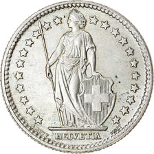 Coin, Switzerland, 2 Francs, 1957, Bern, AU(55-58), Silver, KM:21