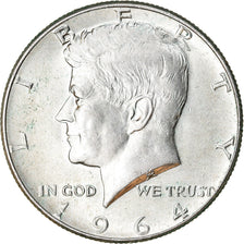 Coin, United States, Kennedy Half Dollar, Half Dollar, 1964, U.S. Mint