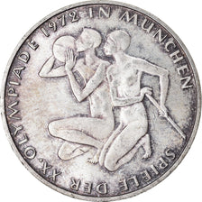 Coin, GERMANY - FEDERAL REPUBLIC, 10 Mark, 1972, Karlsruhe, EF(40-45), Silver