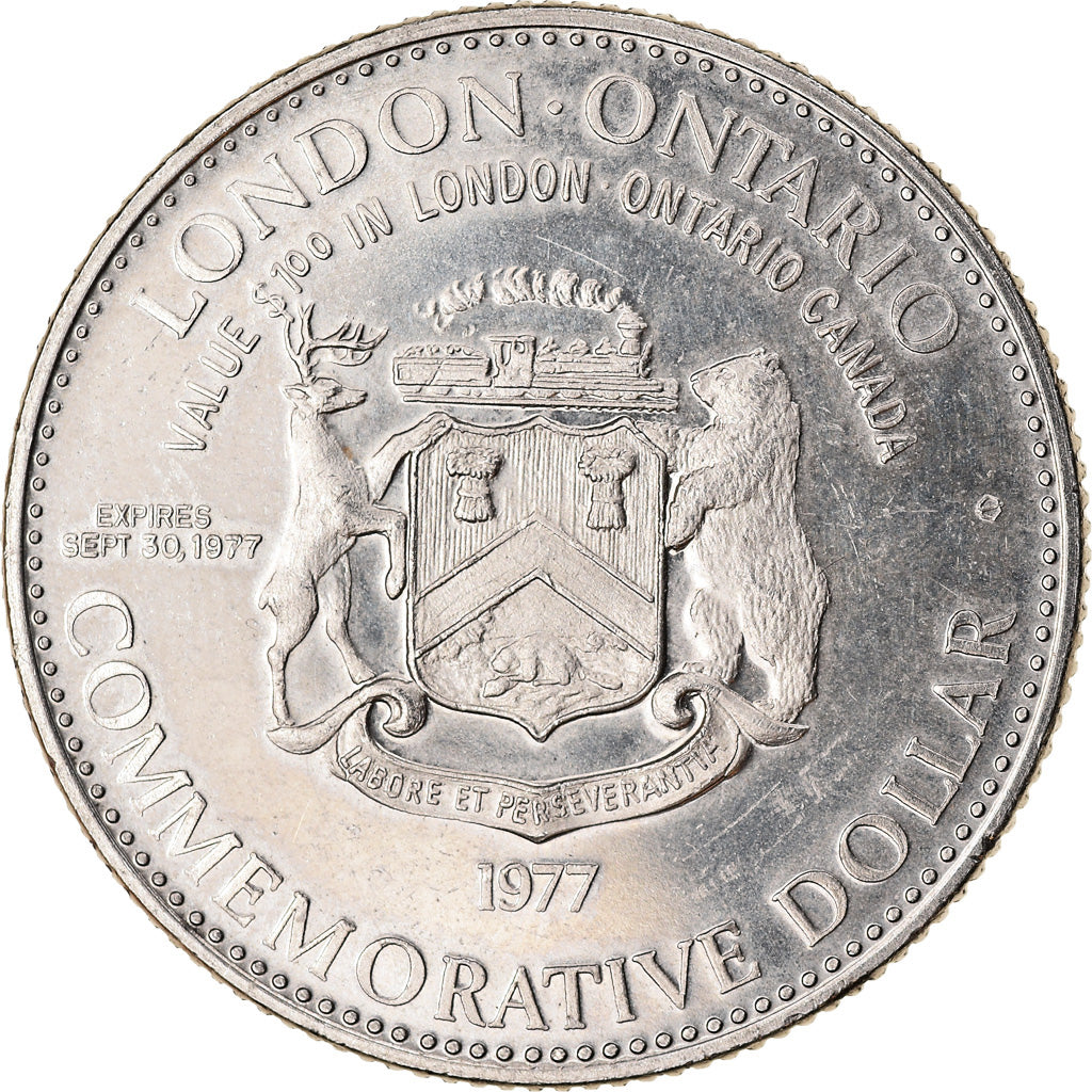 Münze, Kanada, Dollar, 1977, Royal Canadian Mint, John Graves Simcoe, VZ