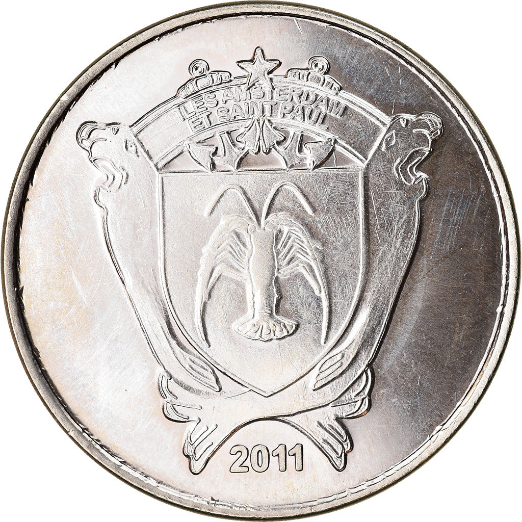 France, 20 Francs, Otarie, 2011, Iles Saint-Paul et Nouvelle Amsterdam, MS(63)