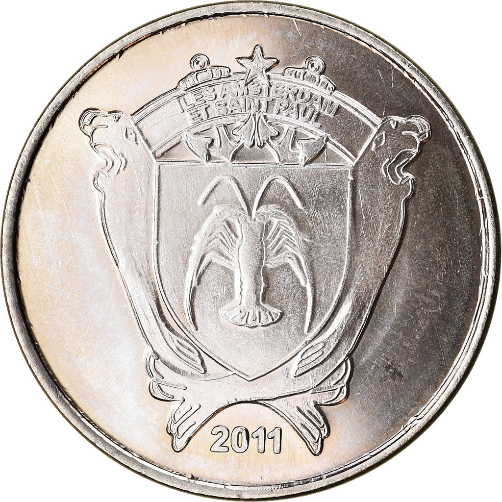 France, 20 Francs, Otarie, 2011, Iles Saint-Paul et Nouvelle Amsterdam, MS(63)