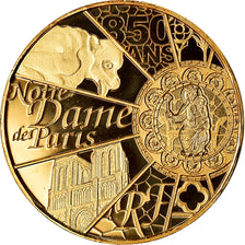 France, 5 Euro, Notre Dame de Paris., 2013, FDC, Or, KM:2099