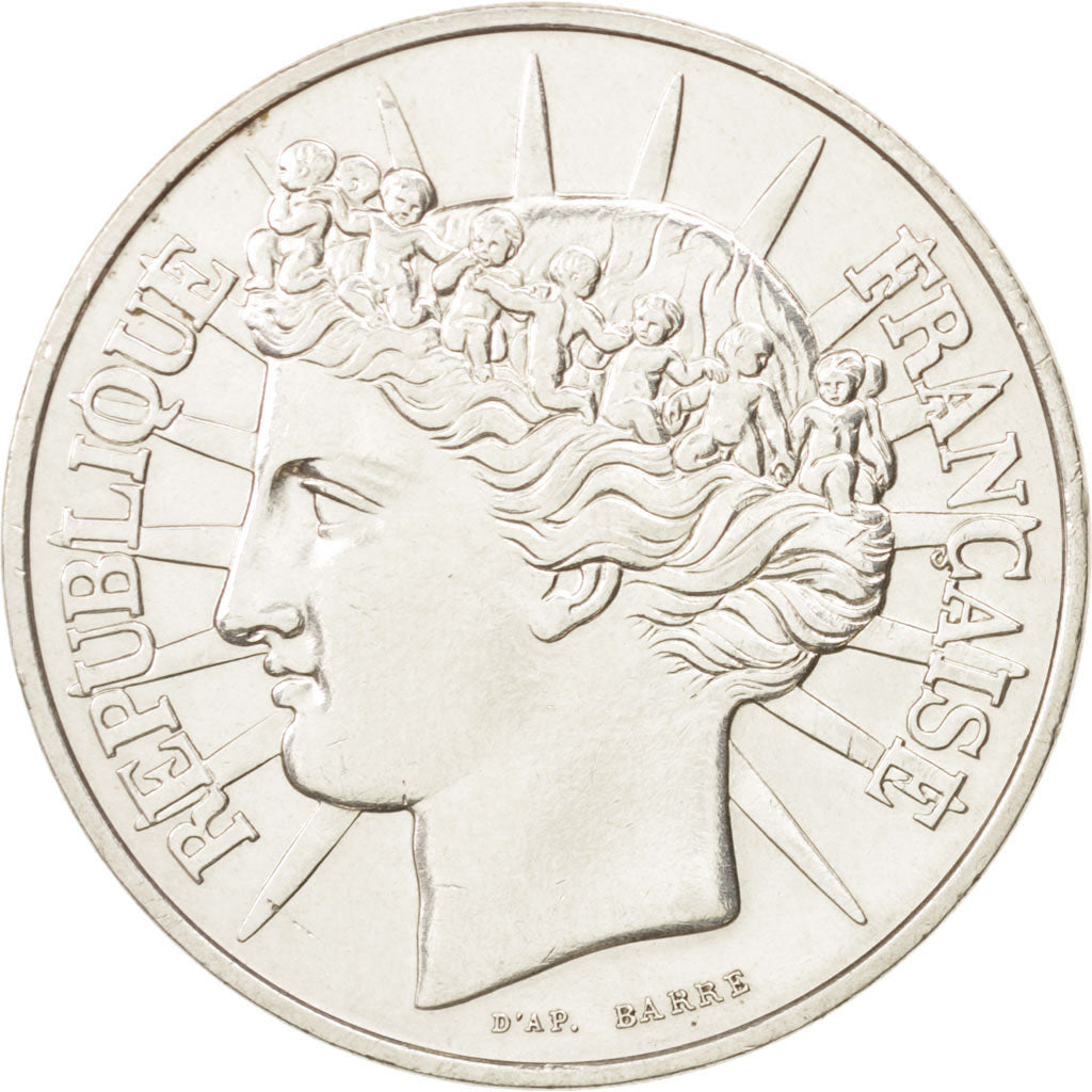 France, Fraternité, 100 Francs, 1988, AU(55-58), Silver, KM:966, Gadoury:903