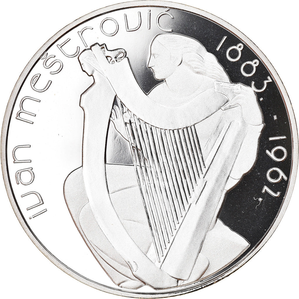 IRELAND REPUBLIC, 15 Euro, Ivan Mestroviae, 2007, Proof, MS(65-70), Silver