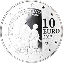 Malta, 10 Euro, Antonio Sciortino, 2012, Proof, FDC, Plata
