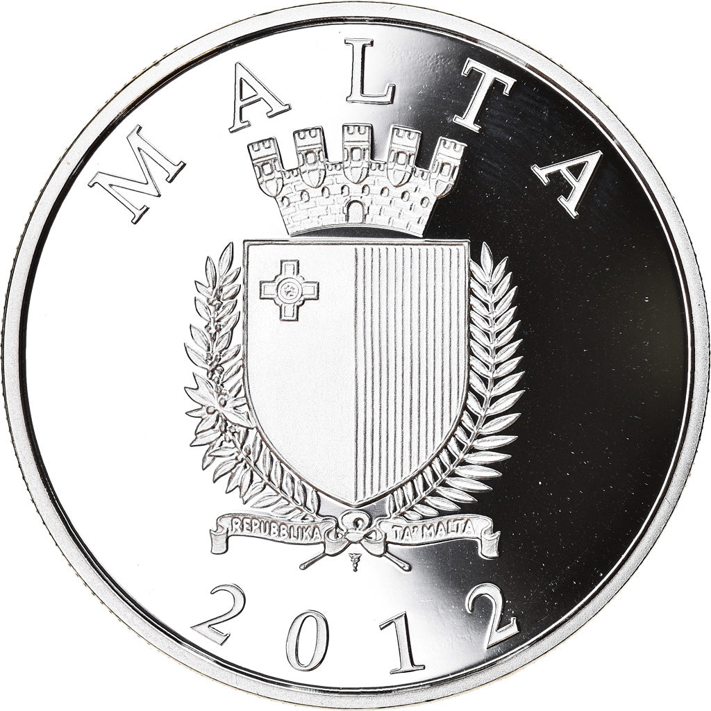 Malta, 10 Euro, Antonio Sciortino, 2012, Proof, FDC, Plata