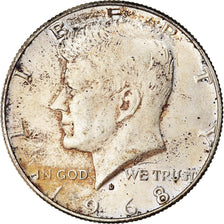 Coin, United States, Kennedy Half Dollar, Half Dollar, 1968, U.S. Mint, Denver