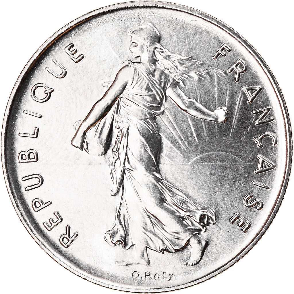 Coin, France, Semeuse, 5 Francs, 1974, Paris, MS(65-70), Nickel Clad