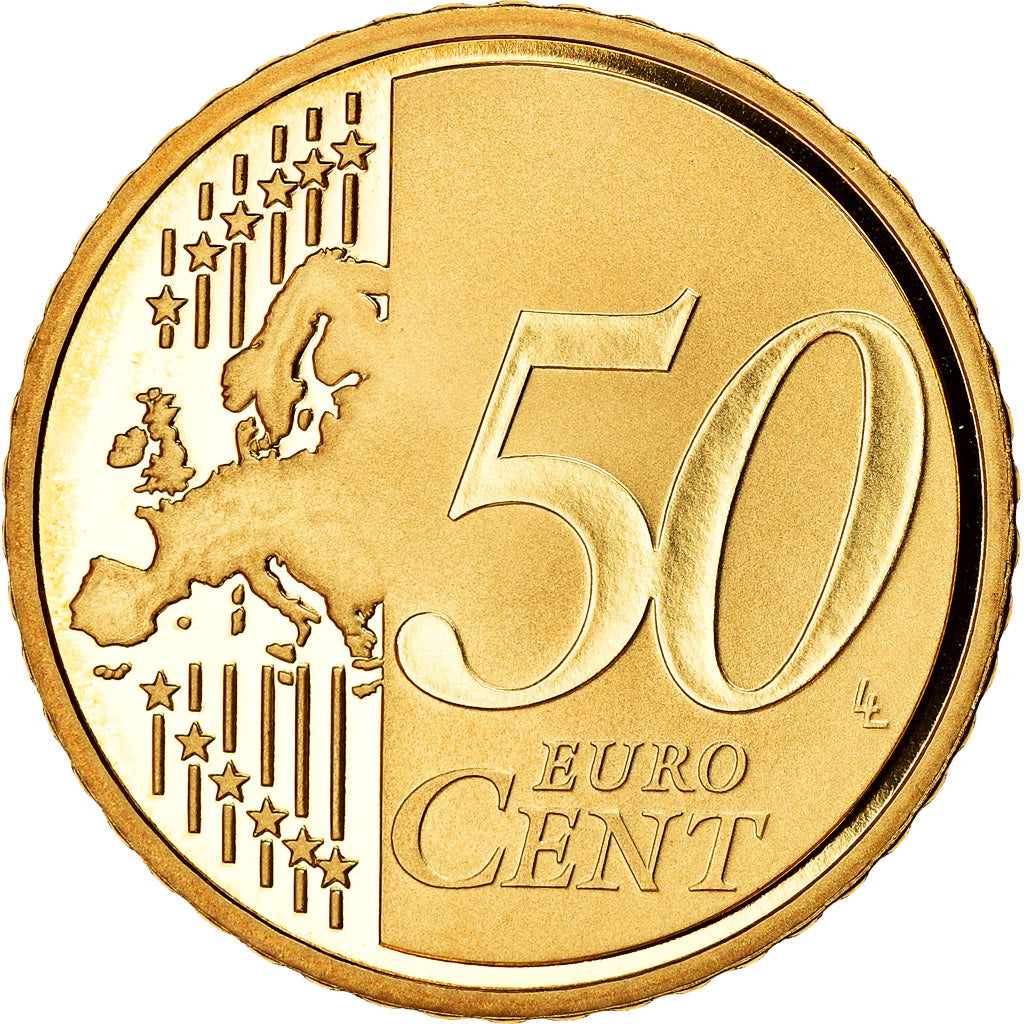 France, 50 Euro Cent, 2010, BE, MS(65-70), Brass, KM:1412