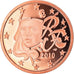 France, 5 Euro Cent, 2010, BE, FDC, Copper Plated Steel, KM:1284