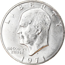 Coin, United States, Eisenhower Dollar, Dollar, 1971, U.S. Mint, San Francisco