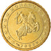 Monaco, 10 Euro Cent, 2002, UNZ, Messing, KM:170