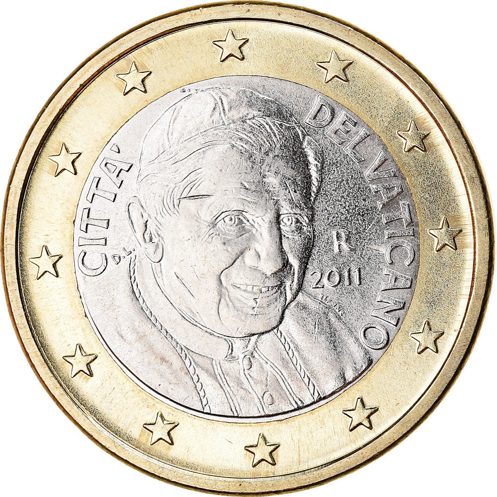 VATICAN CITY, Euro, 2011, BU, MS(65-70), Bi-Metallic, KM:388