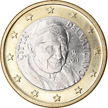 VATICAN CITY, Euro, 2011, BU, MS(65-70), Bi-Metallic, KM:388