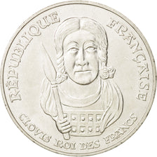 France, Clovis, 100 Francs, 1996, AU(55-58), Silver, KM:1180, Gadoury:953
