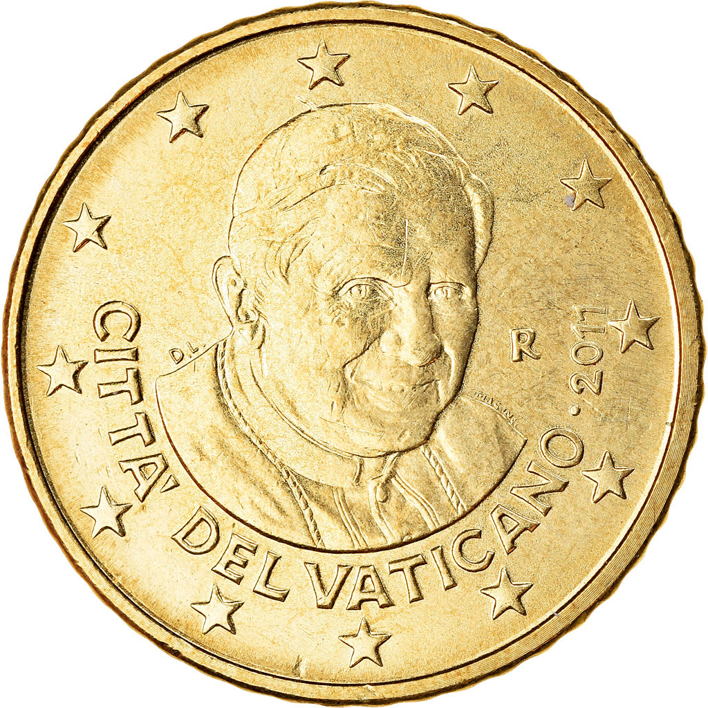 CIDADE DO VATICANO, 50 Euro Cent, 2011, BU, MS(65-70), Latão, KM:387