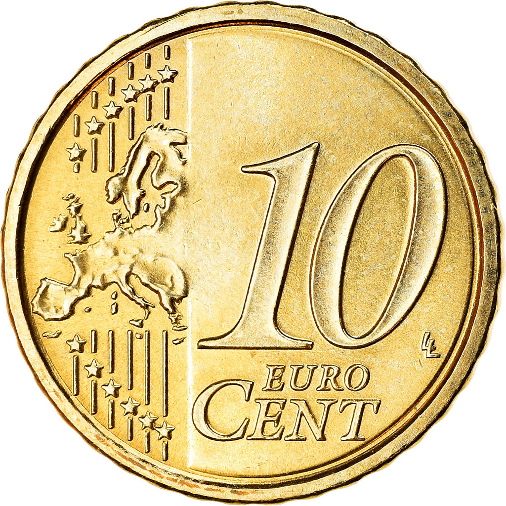 San Marino, 10 Euro Cent, 2010, SPL, Ottone, KM:482