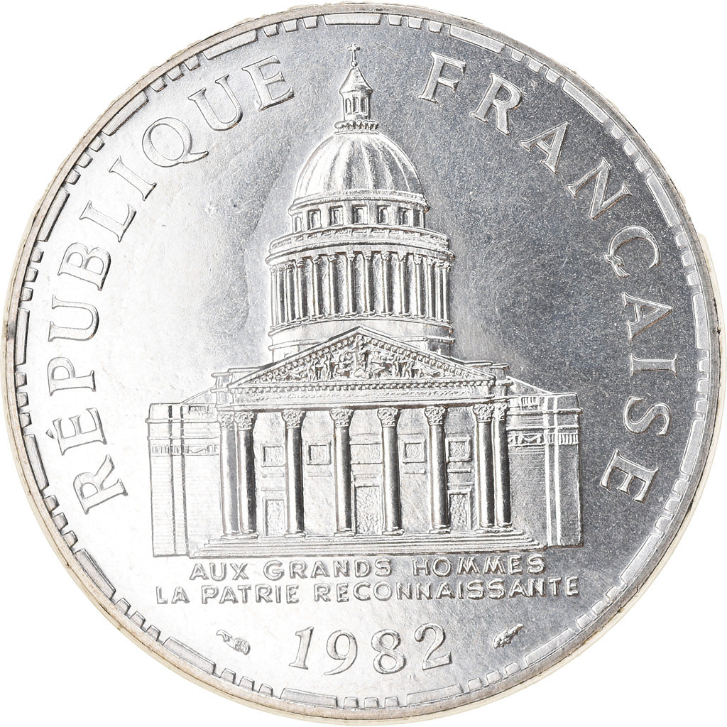 Coin, France, Panthéon, 100 Francs, 1982, Paris, FDC, MS(65-70), Silver