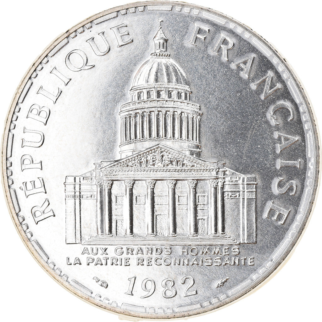 Coin, France, Panthéon, 100 Francs, 1982, Paris, FDC, MS(65-70), Silver