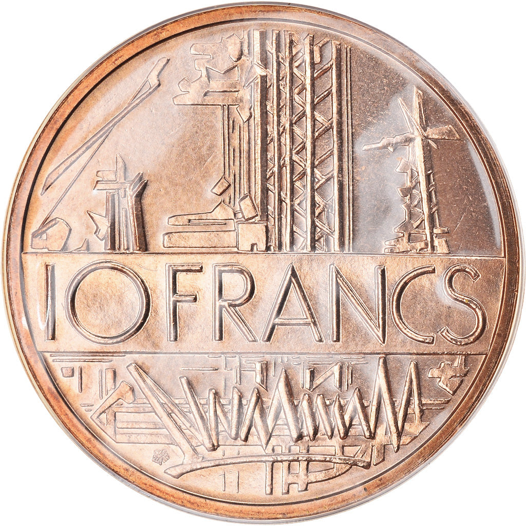 Coin, France, Mathieu, 10 Francs, 1982, Paris, FDC, MS(65-70), Nickel-brass