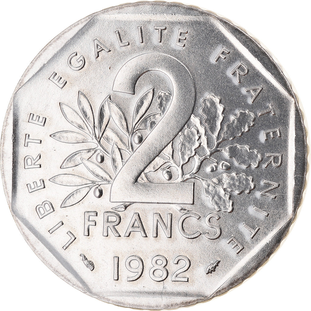 Moneta, Francia, Semeuse, 2 Francs, 1982, Paris, FDC, FDC, Nichel, KM:942.1