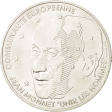 France, Jean Monnet, 100 Francs, 1992, AU(55-58), Silver, KM:1120, Gadoury:907